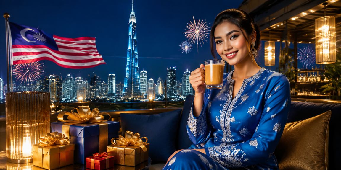 Pengguna berbaju kurung di Kuala Lumpur mengakses platform pertaruhan sukan mae44 dari telefon