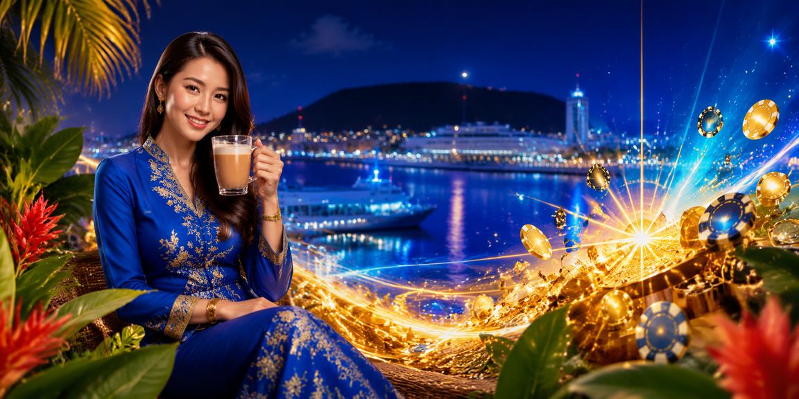 Pengguna wanita berbaju kurung mengakses aplikasi kasino mae44 pada telefon pintar di Malaysia